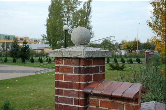 Garten Mauer Zaun SÃ¤ulen Krone Dekoration Mauerwerk Kronen Grau Rund Figur