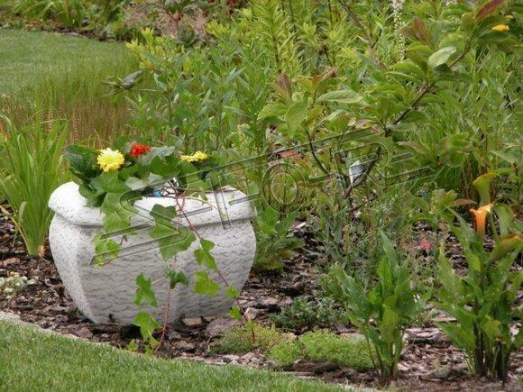 Natur BlumenkÃ¼bel Pflanz KÃ¼bel Dekoration Garten Vasen Figur BlumentÃ¶pfe