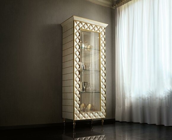 VITRINE Schrank Glasschrank Designer MÃ¶bel Rokoko Barock Deko Jugendstil