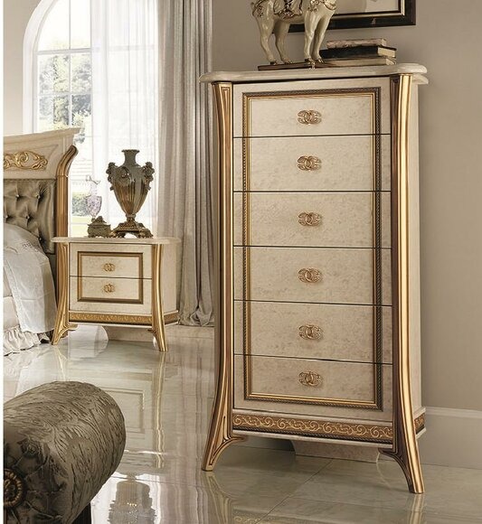 Kommode Sideboard 6 Schubladen Designer MÃ¶bel Barock Rokoko