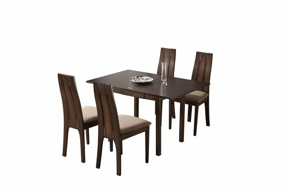 Design Luxus Holz Ess Tisch komplett Garnitur Tische + 4 StÃ¼hle Stuhl
