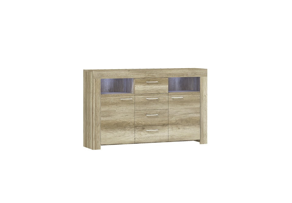 Kommode SK155 Kommoden Sideboard Schrank 2 TÃ¼ren MDF Holz Schrank