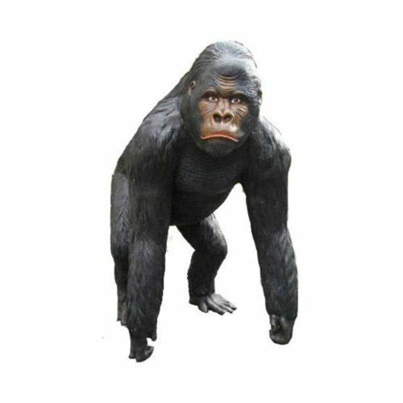 Gorilla Dekorative Statue Garten Statuen 130cm LebensgroÃ Figur Plastik