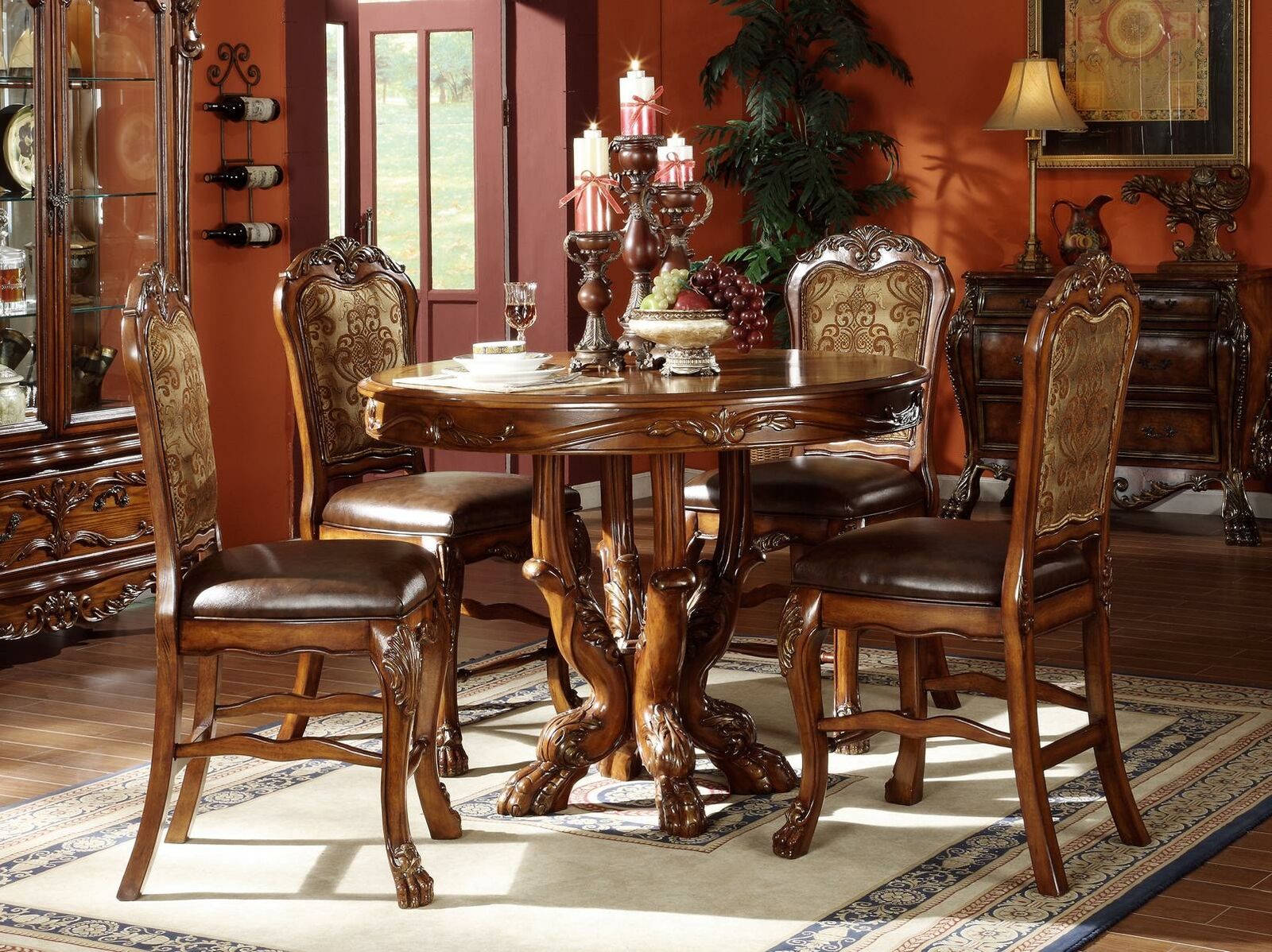 Rund Ess Tische Runder Designer Holz Ess Zimmer KÃ¼chen Tisch Braun