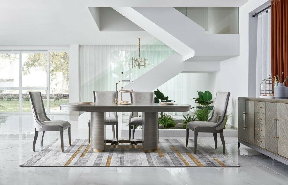 Esszimmer Tisch Designer Luxus MÃ¶bel Holz Tische 221x95cm Wohnzimmer