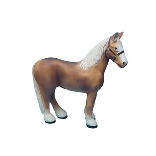 Ponny LebensgroÃe Figur Dekoration Statuen Skulptur Garten Deko Figuren