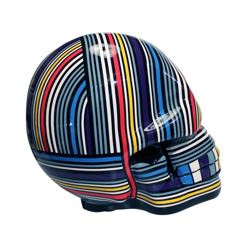 Modern Abstrakte Design Toten Kopf SchÃ¤del Skulptur Dekoration Skulpturen Neu