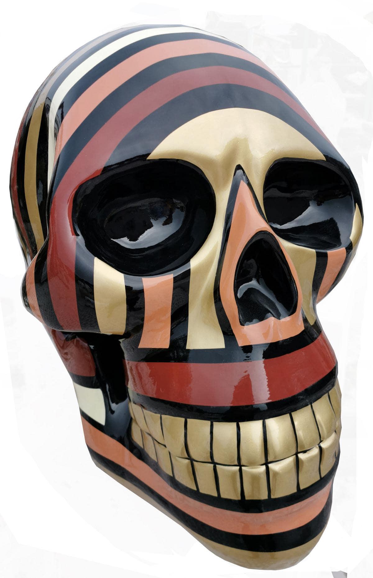Toten Modern Abstrakte Design Kopf SchÃ¤del Skulptur Dekoration Skulptur Deko Neu