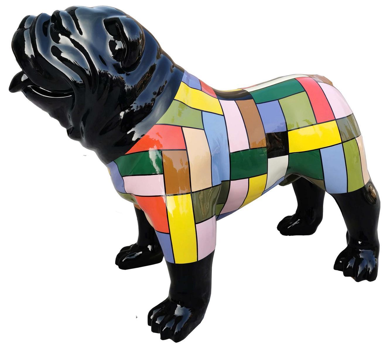 Hund Design Figuren Neu Skulpturen Moderne Bulldogge Skulptur Deko Skulpturen