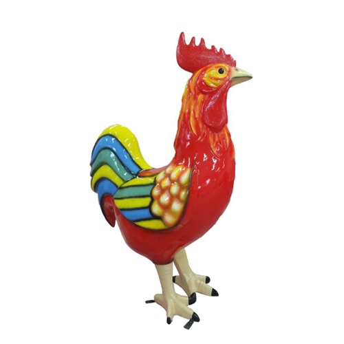 Hahn LebensgroÃe Figur Dekoration Statuen Skulptur Garten Deko Figuren