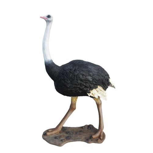Straus LebensgroÃe Figur Dekoration Statuen Skulptur Garten Deko Figuren