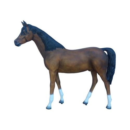 Pferd LebensgroÃe Figur Dekoration Statuen Skulptur Garten Deko Figuren