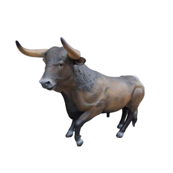 Stier LebensgroÃe Figur Dekoration Statuen Skulptur Garten Deko Figuren