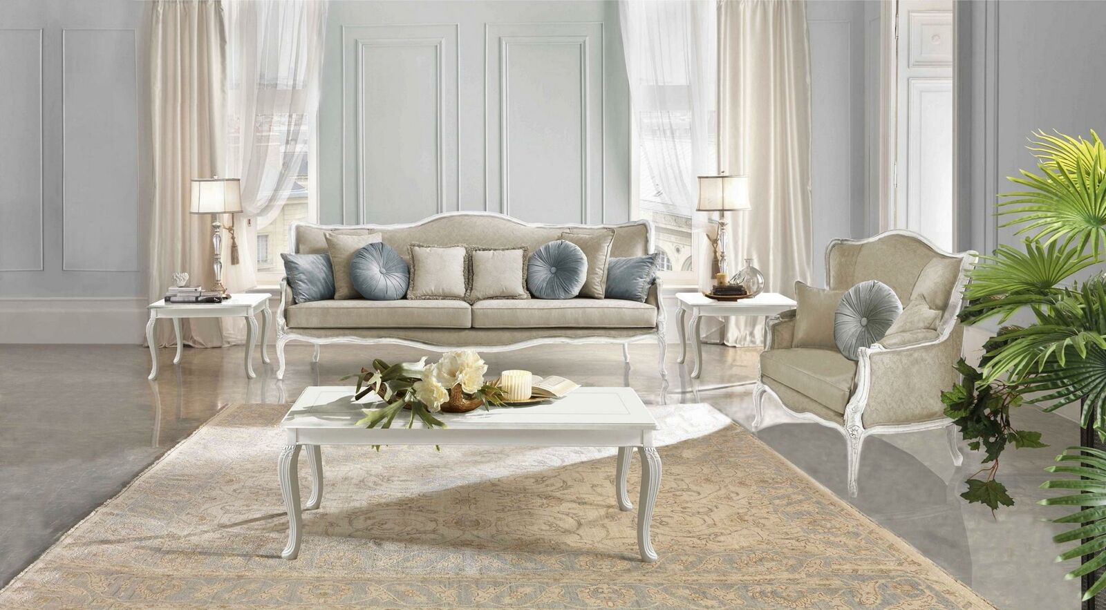 Klassische Couchtisch Beistelltisch Sofa Wohnzimmer Tisch MÃ¶bel Barock Rokoko