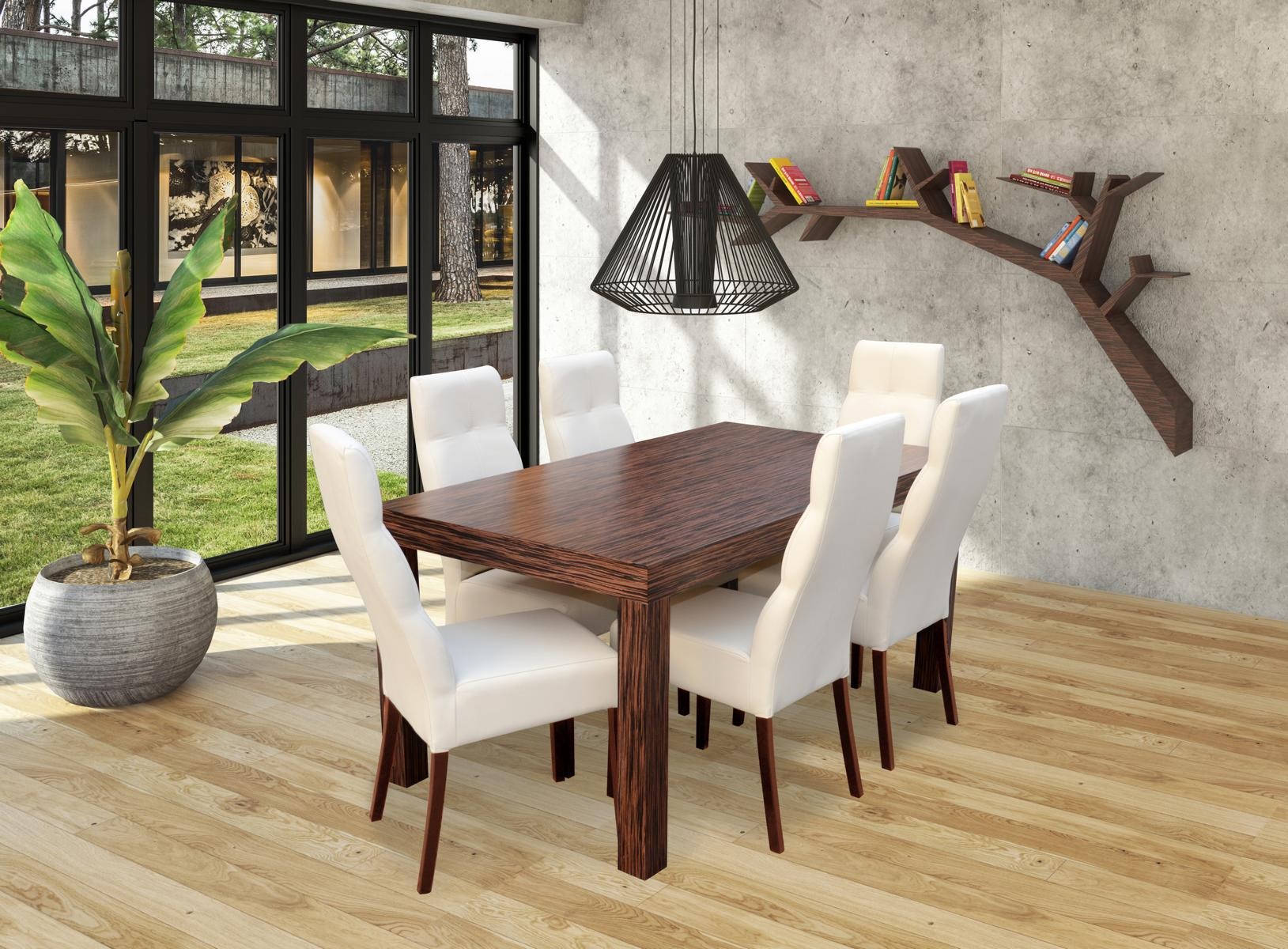 Klassischer Esstisch Tisch Holz Garnitur Esszimmer 6x Stuhl Set StÃ¼hle 7 tlg.Set