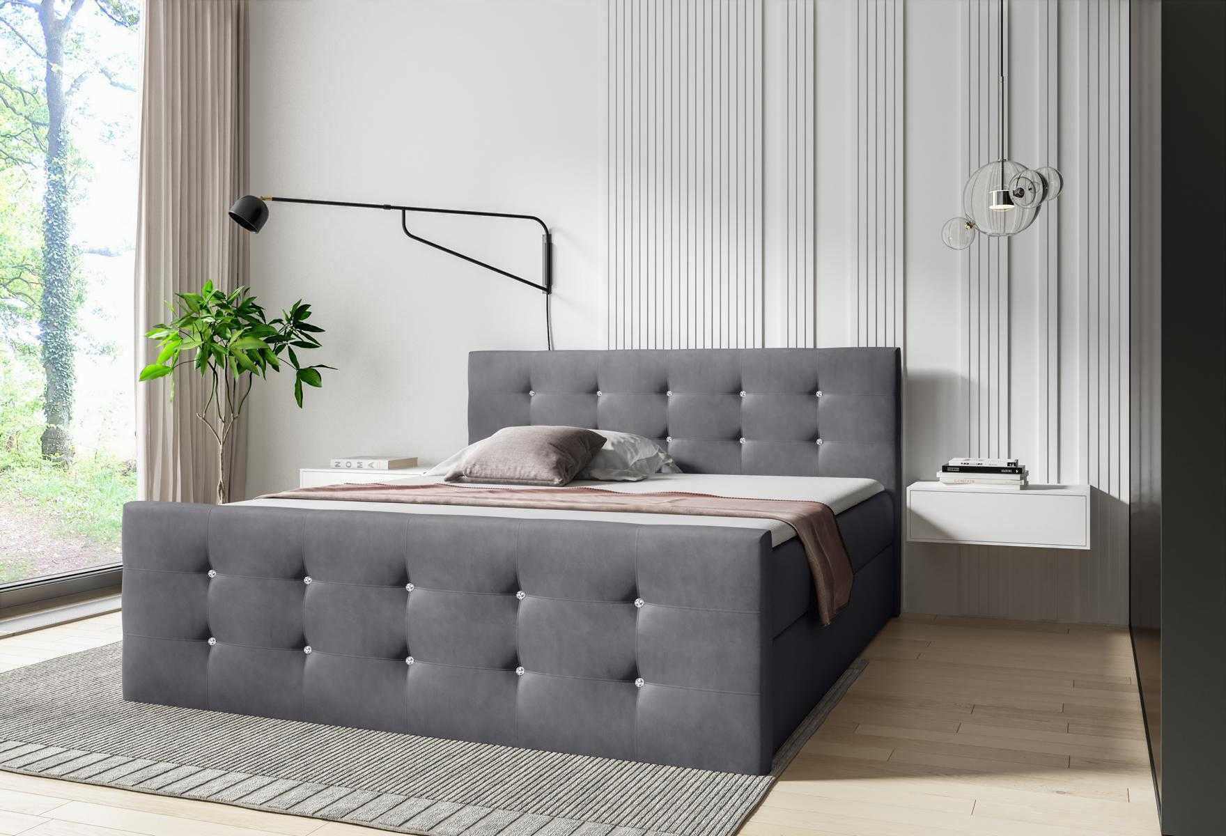 Boxspring Betten Hotel MÃ¶bel Bett Schlafzimmer Einrichtung big 200x200 Doppel