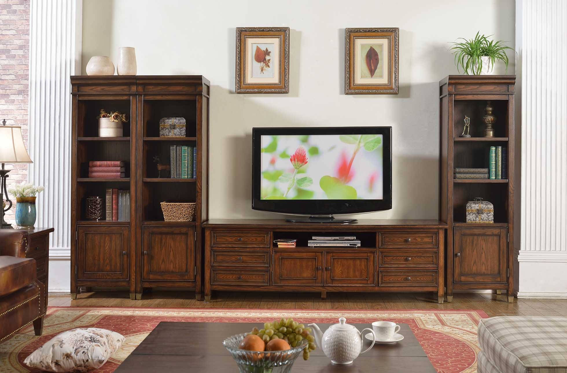 Wohnzimmer Set Wandregal Kommode Sideboard WohnwÃ¤nde 3x Vitrine Design 4tlg.Neu