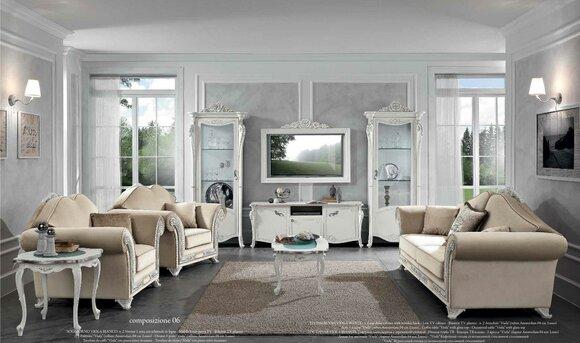 tv Schrank Holz rtv Vitrine Wohnzimmer Wohnwand Design Bizzotto Set 2tlg. WeiÃ