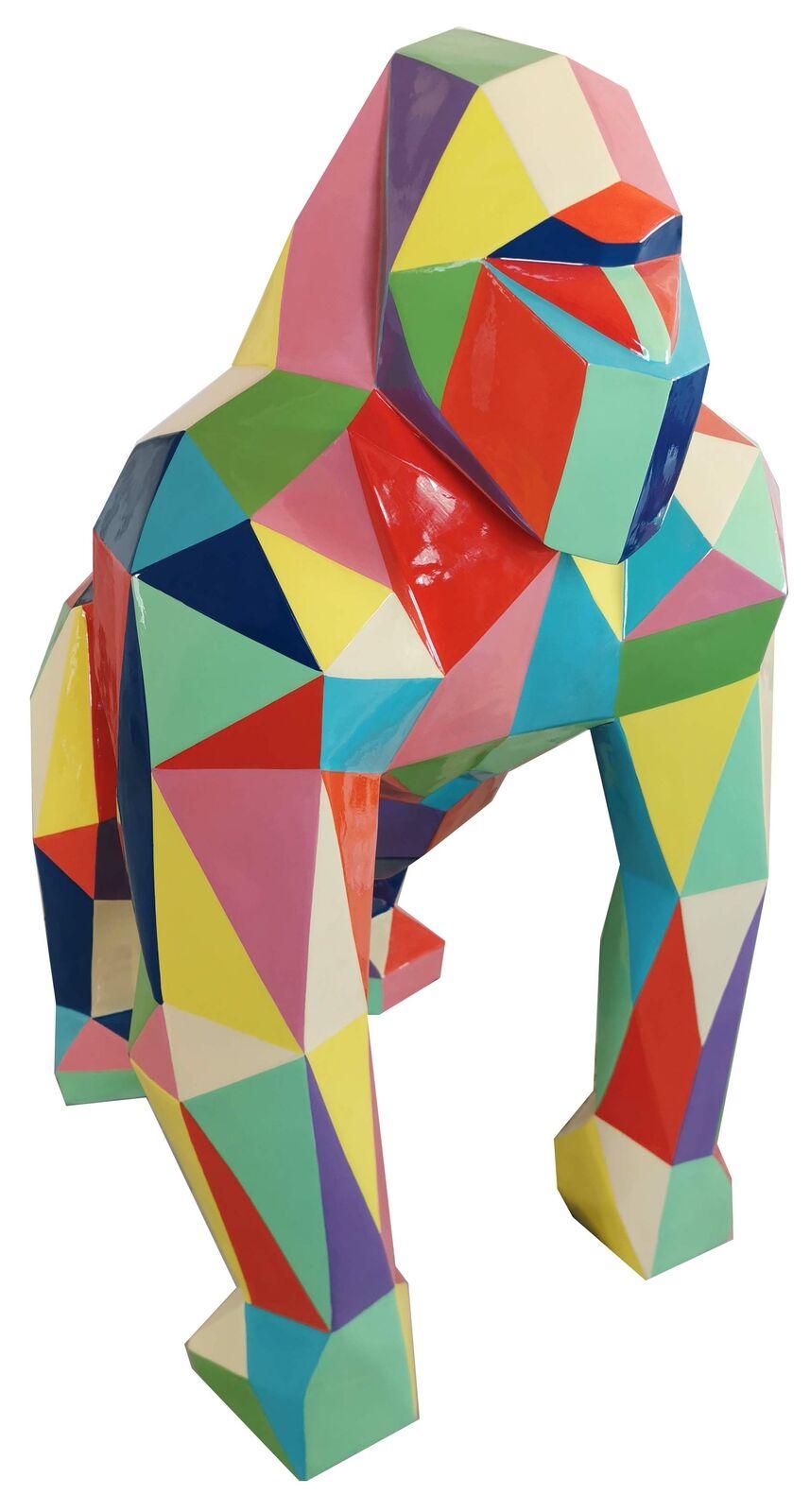 Gorilla Design Figur Statue Moderne Figuren Statuen Dekoration Deko Garten Neu