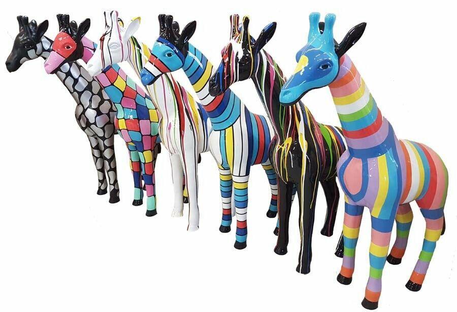 Skulptur Abstrakte Design Statue Bunte Figuren Handbemalt Dekoration WÃ¤hlbar