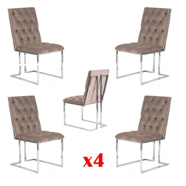 Esszimmer StÃ¼hle Textil Gruppe Garnitur 4x Stuhl Set Sessel Garnitur