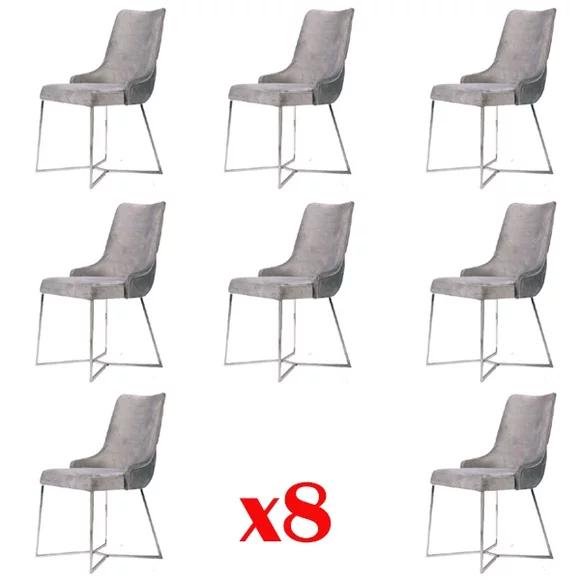 Garnitur Komplett Gruppe Wohnzimmer 8x StÃ¼ck Neu Esszimmer Stuhl Set