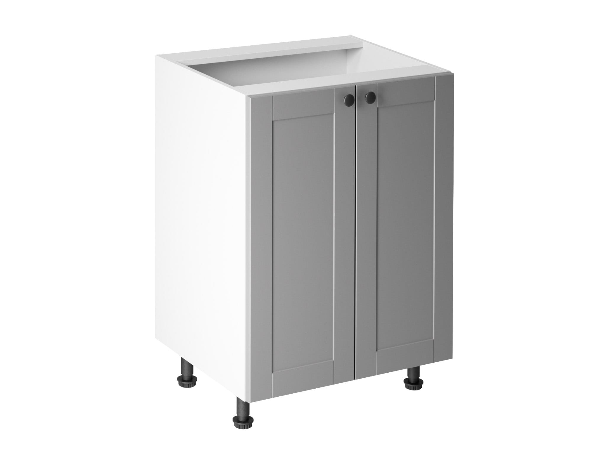 KÃCHENSCHRANK MIT ZWEI TÃREN IM MODERNEN STIL IN DER FARBE WEISS D60