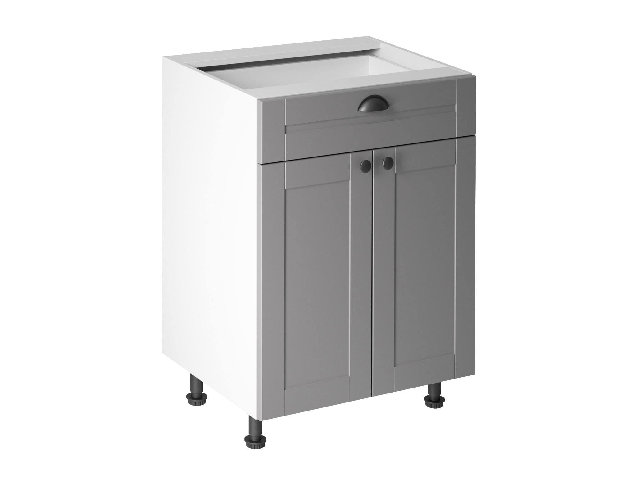 WEISSER KÃCHENUNTERSCHRANK IN WEISS FÃR MODERNE KÃCHEN D60S1(P/L)