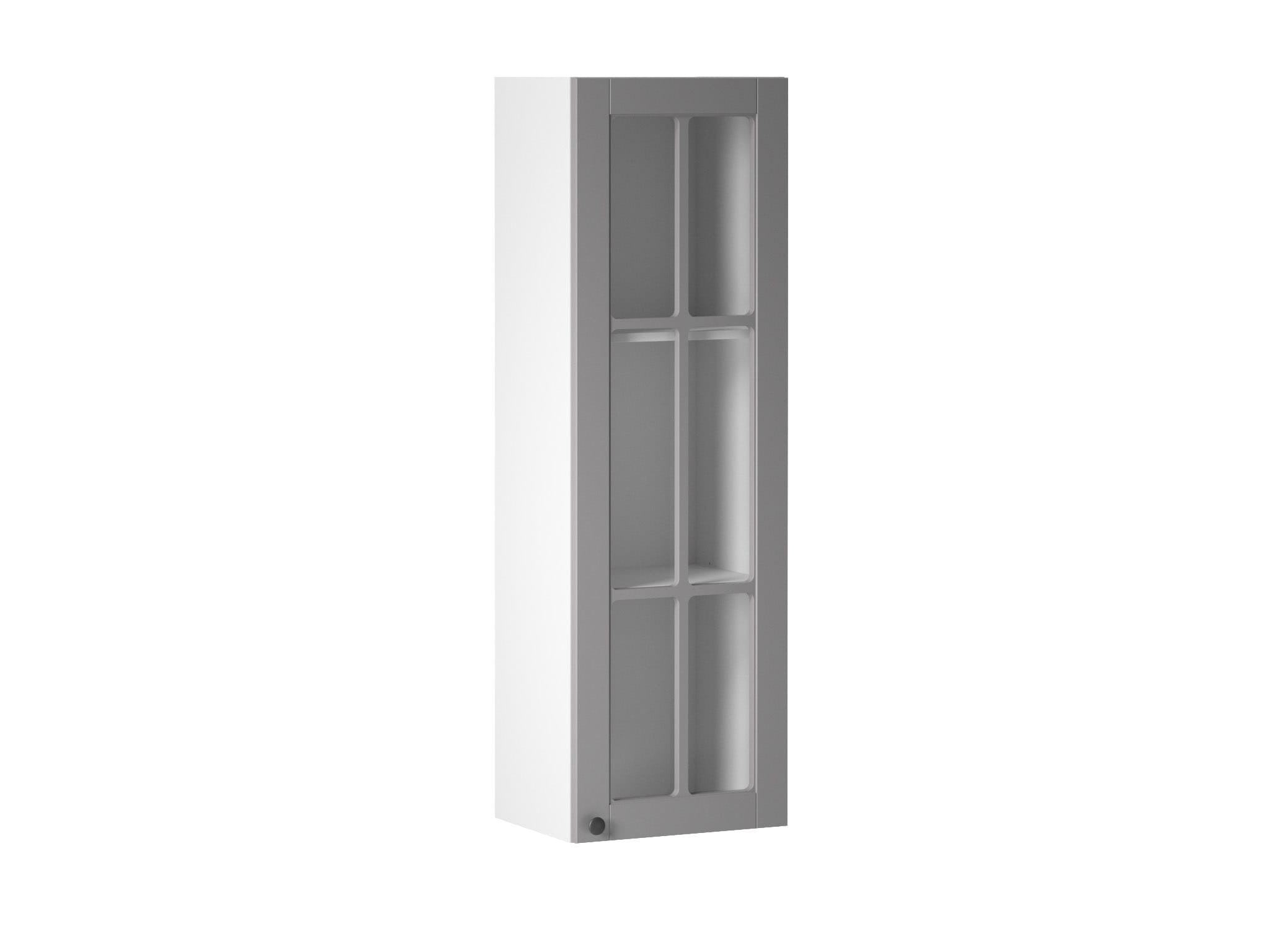 WEISSER SCHMALER WANDMONTIERTER KÃCHENSCHRANK IN MODERNEM DESIGN W40S