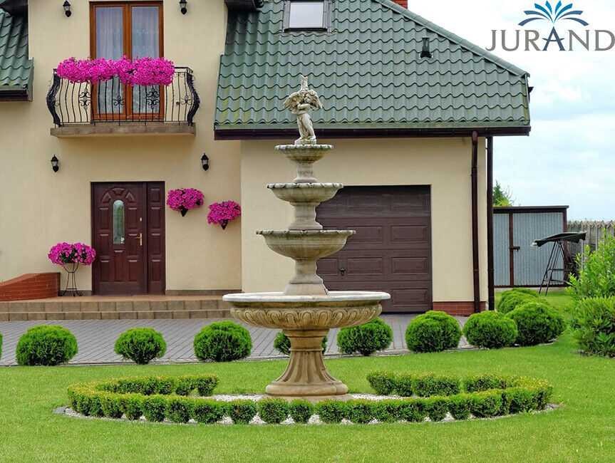 Springbrunnen FontÃ¤ne Fontaine Brunnen Wasserspiel RÃ¶mische Garten Deko Neu 1087