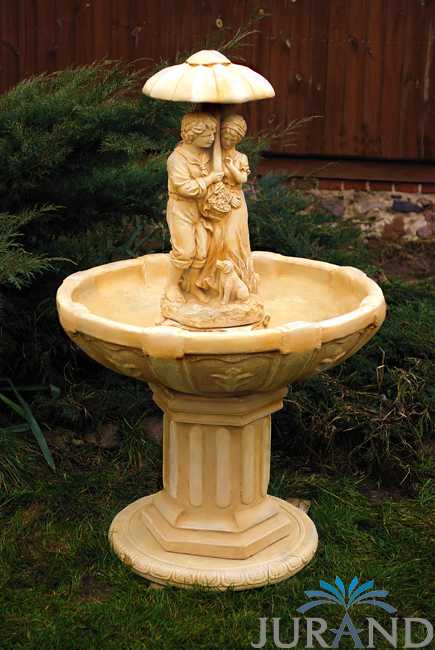 Springbrunnen FontÃ¤ne Zierbrunnen Garten 1024 Deko Brunnen 137 cm Steinguss