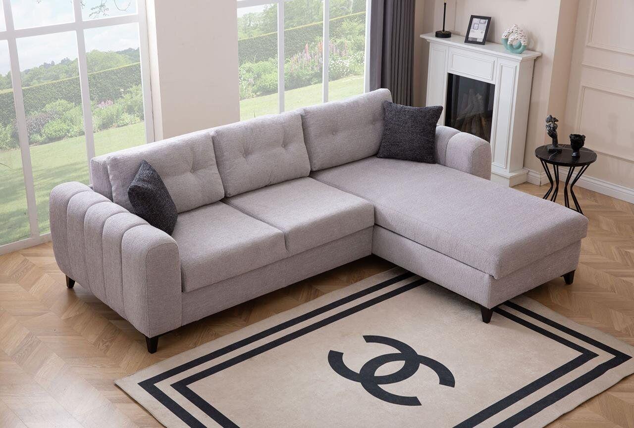 WeiÃes Polster Ecksofa Designer SitzmÃ¶bel Textil Wohnzimmer Couch Neu