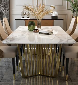 Luxus Tische Esszimmer Tisch Metall Esszimmertisch Moderner MÃ¶bel Gold Sofort