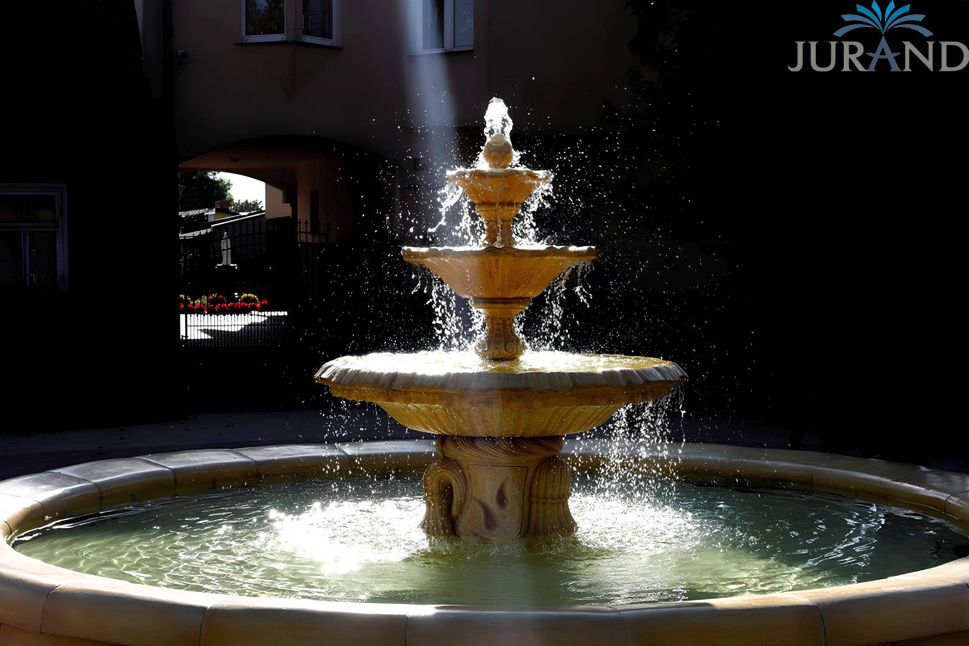 Springbrunnen FontÃ¤ne Fontaine Brunnen Wasserspiel RÃ¶mische Garten Deko Neu 1030