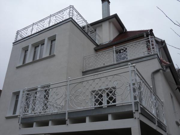 Klassische GelÃ¤nder Handgefertigte Balkon Treppen Schmiedezaun Zaun 1lfm #380