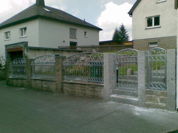 Railing Zaun GelÃ¤nder Schmiedeeisen Handarbeit Klassische ZÃ¤une Garten M255 Neu