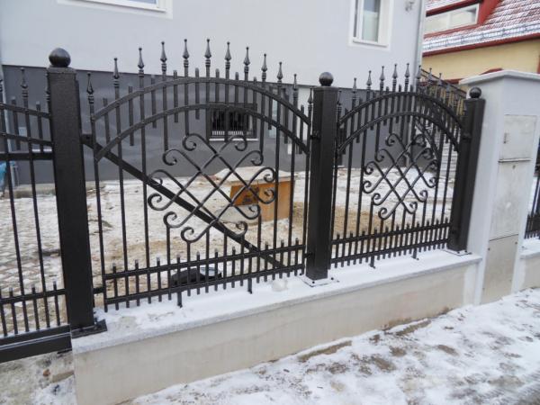 Railing Zaun GelÃ¤nder Schmiedeeisen Handarbeit Klassische ZÃ¤une Garten M244 Neu