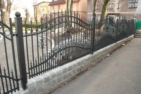 Railing Zaun GelÃ¤nder Schmiedeeisen Handarbeit Klassische ZÃ¤une Garten M200 Neu