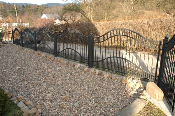 Railing Zaun GelÃ¤nder Schmiedeeisen Handarbeit Klassische ZÃ¤une Garten M199 Neu