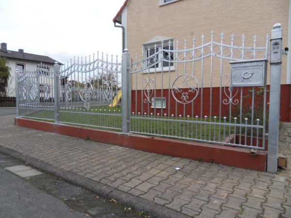 Railing Zaun GelÃ¤nder Schmiedeeisen Handarbeit Klassische ZÃ¤une Garten M362 Neu