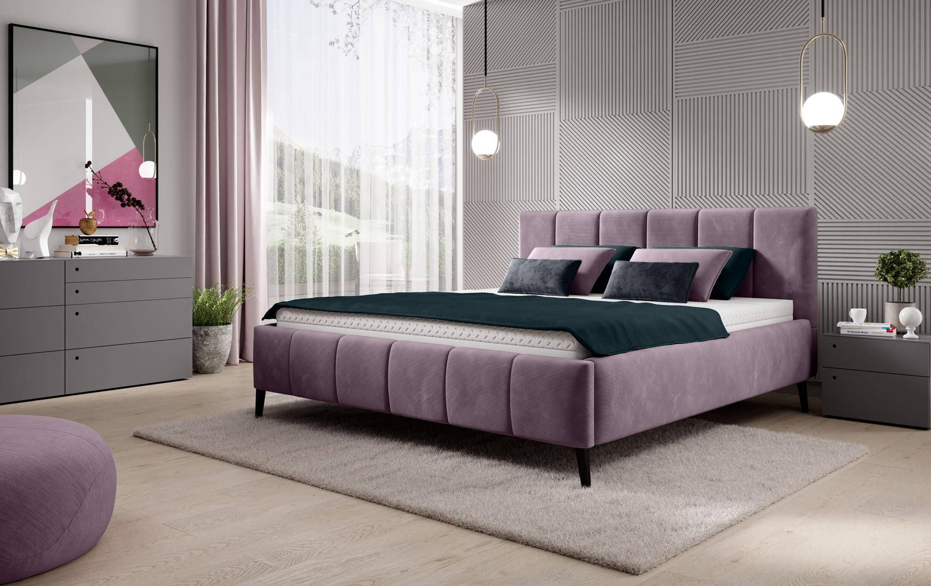 Bett Schlafzimmer Betten 180x200 Polsterbett Design Doppel Hotel MÃ¶bel Samt Neu