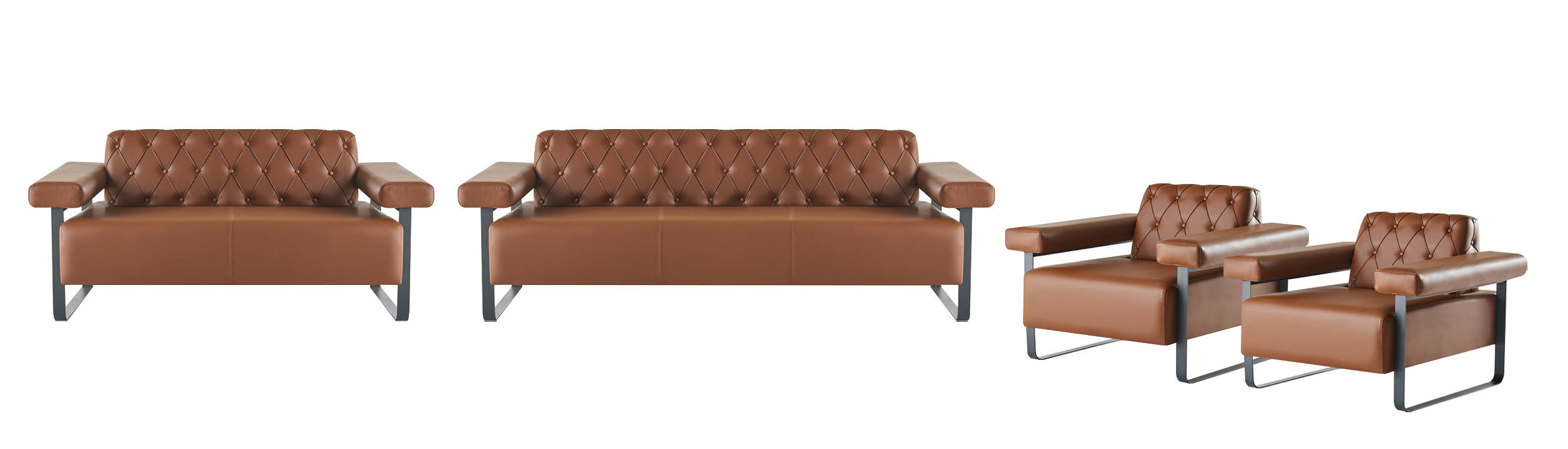 Chesterfield Couch KnÃ¶pfe Sofas 4tlg 3-Sitzer 2-Sitzer Sessel Modern