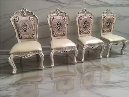 Modernes Esszimmer-Set 4x StÃ¼hle in Beige Set mit 4 EsszimmerstÃ¼hlen. Sofort