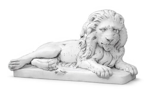 LÃ¶we Liegend Statue Figur Garten Dekoration Skulptur Antik Stil 633 Sofort