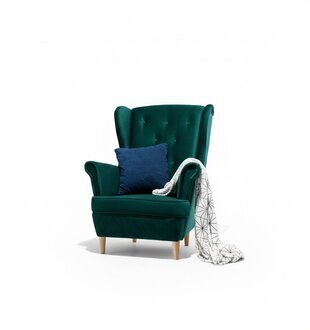 Lounge Ohren Sessel Club Designer MÃ¶bel Fernseh Sofa Stuhl Samt Polster Sofort