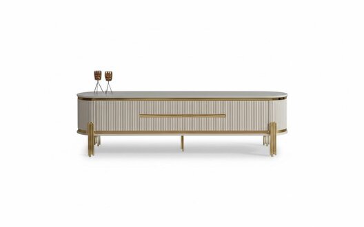 TV StÃ¤nder RTV Lowboard WeiÃ Tisch Holz Modern Wohnzimmer Sideboard Sofort
