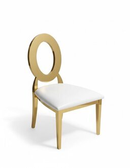 Gold-WeiÃer LuxuriÃ¶ser Stuhl Hochstuhl Esszimmer KunstlederstÃ¼hle Holz Sofort