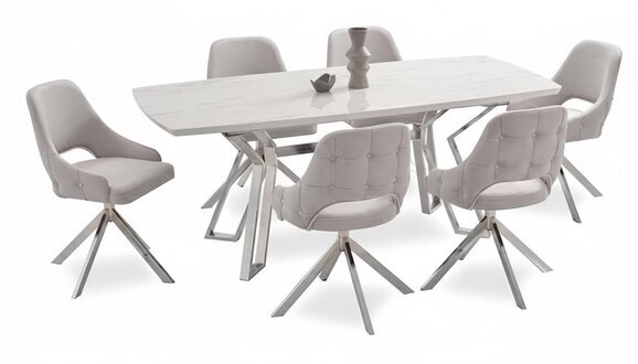 Moderner Esstisch 6x StÃ¼hle Designer Luxus Esszimmer MÃ¶bel Essgruppe Sofort