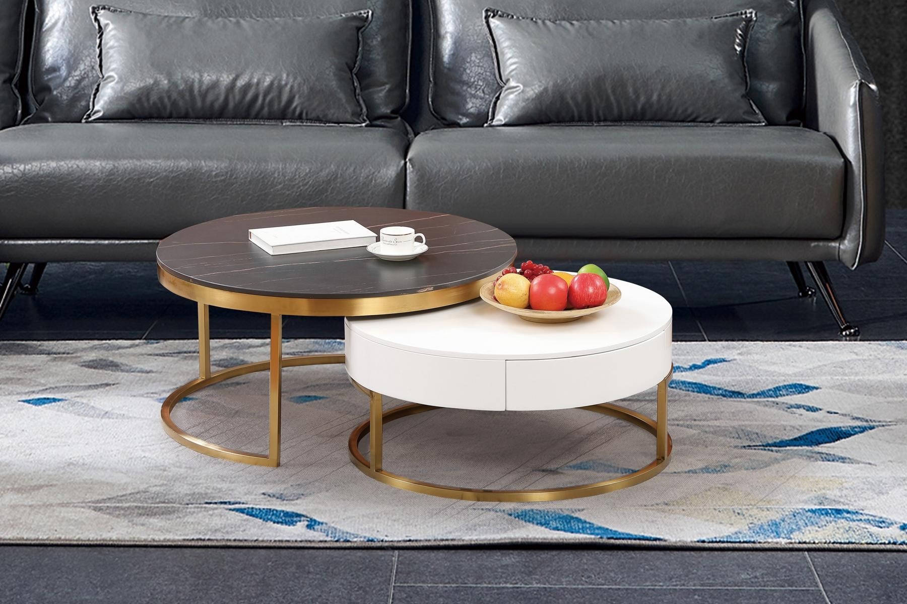 Set 2x Couchtisch Kaffeetisch Beistelltisch Designer Wohnzimmertisch Tische Neu 1 Sofort