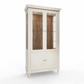Klassische Vitrine Kommoden Vitrinen Vitrinenschrank Schrank Glasschrank FL-W2